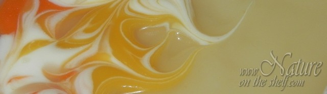 Cold process soap top-detail