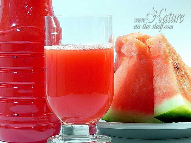 Homemade watermelon juice