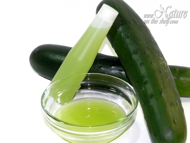 Cucumber juice as a skin toner