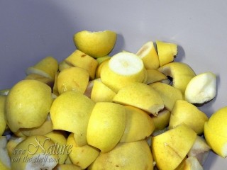 Pears prepared for juice making