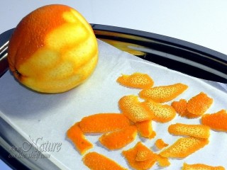 Peeling orange zest